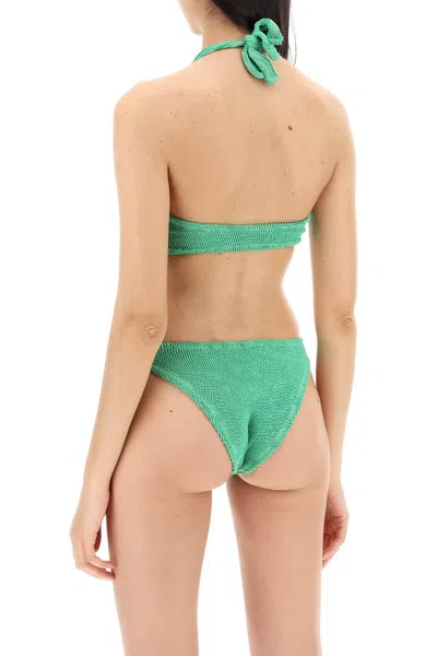 Shop Reina Olga Pilou Bikini Set In 绿色的