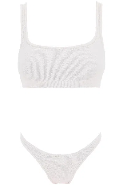 Shop Reina Olga Ginnu Boobs Bikini Set In 白色的