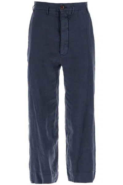 Shop Vivienne Westwood Cropped Cruise Pants In Blue