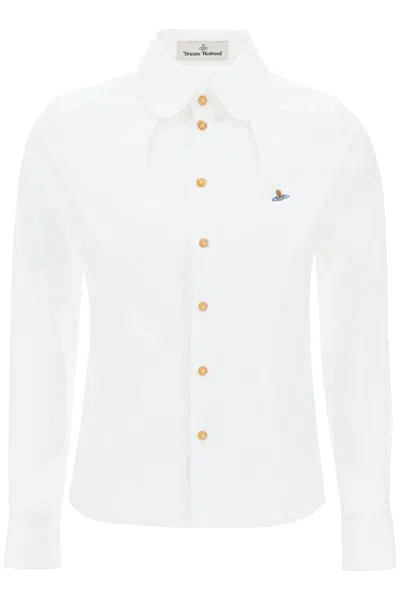 Shop Vivienne Westwood Toulouse Shirt With Darts In White