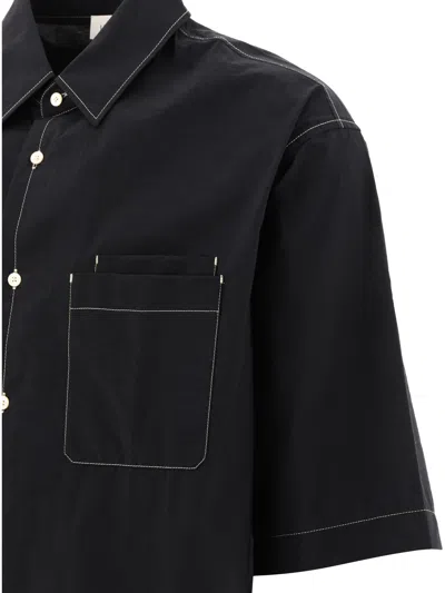 Shop Lemaire "double Pocket" Shirt In Black