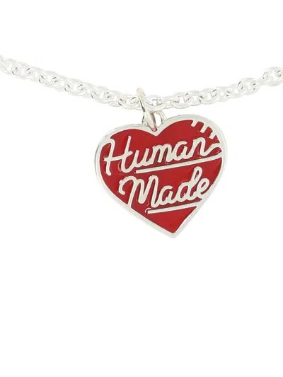 Shop Human Made "heart" Necklace In 红色的