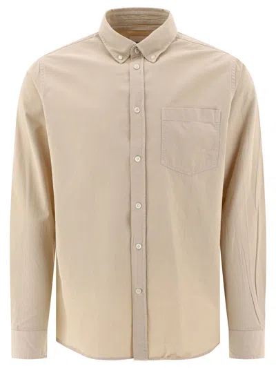 Shop Norse Projects "anton Light Twill" Shirt In Beige