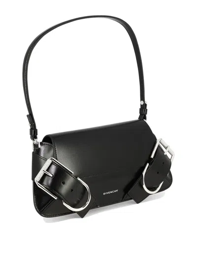 Shop Givenchy "voyou Shoulder Flap" Shoulder Bag In 黑色的