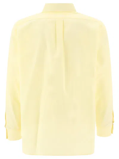 Shop Maison Kitsuné "contour Fox" Shirt In Yellow