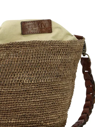 Shop Ibeliv "akama" Bucket Bag In 棕色的