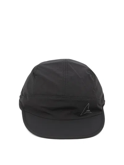Shop Roa Nylon Logo Cap In 黑色的