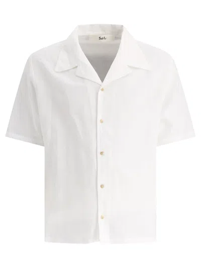 Shop Séfr Sefr "dalian" Shirt In White