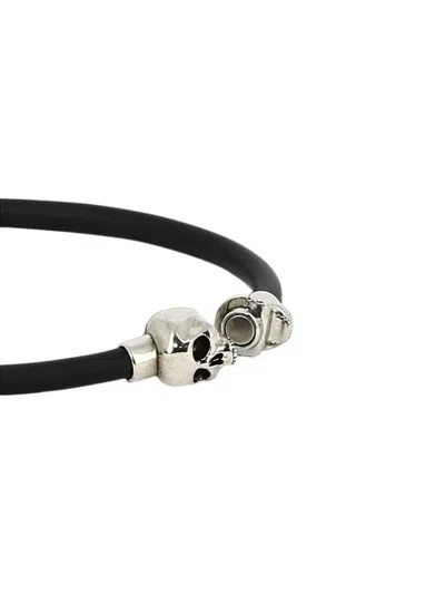 Shop Alexander Mcqueen Alexander Mc Queen "skull" Bracelet In 黑色的
