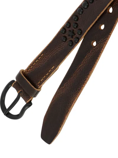 Shop Our Legacy "star Fall" Belt In Brown