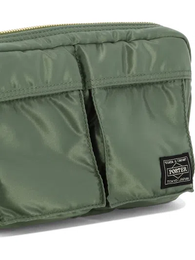 Shop Porter Yoshida "tanker" Shoulder Bag In 绿色的