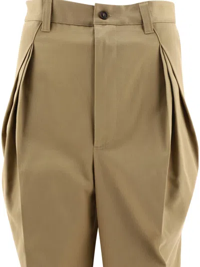 Shop Maison Margiela "chino Skater" Trousers In Beige