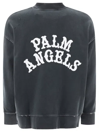 Shop Palm Angels "dice Game" Sweatshirt In Black