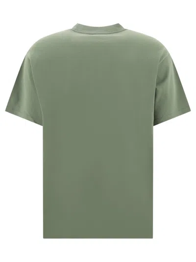 Shop Carhartt Wip "script Embroidery" T Shirt In Green