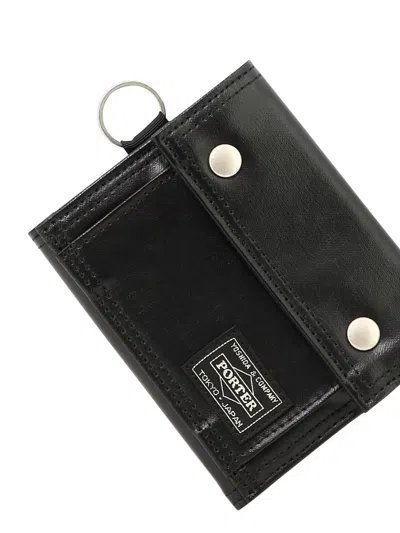 Shop Porter Yoshida "free Style" Wallet In 黑色的