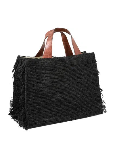 Shop Ibeliv "onja" Handbag In 黑色的