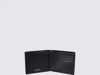 Shop Saint Laurent Black Leather Wallet