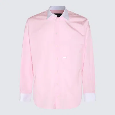 Shop Dsquared2 Pink Cotton Shirt