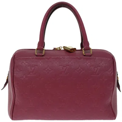 Pre-owned Louis Vuitton Speedy 25 Pink Canvas Tote Bag ()