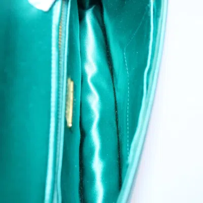 Shop Prada Blue Silk Clutch Bag ()