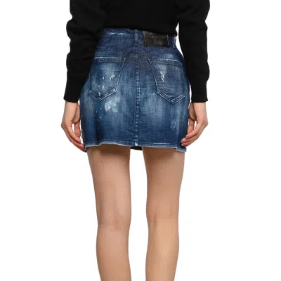 Shop Dsquared2 Denim Mini Skirt