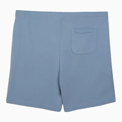 Shop Polo Ralph Lauren Light Blue Cotton Sports Bermuda Shorts