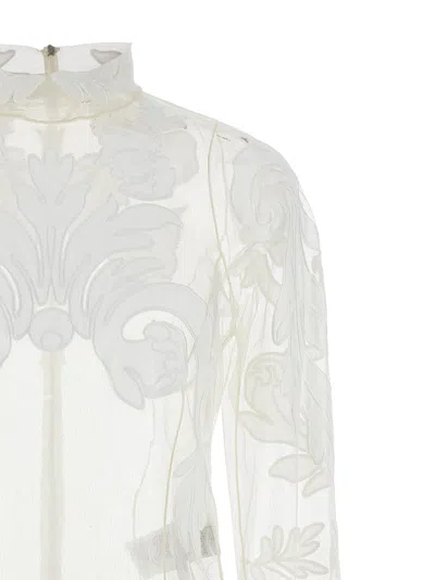 Shop Stella Mccartney Embroidery Bodysuit Underwear, Body White