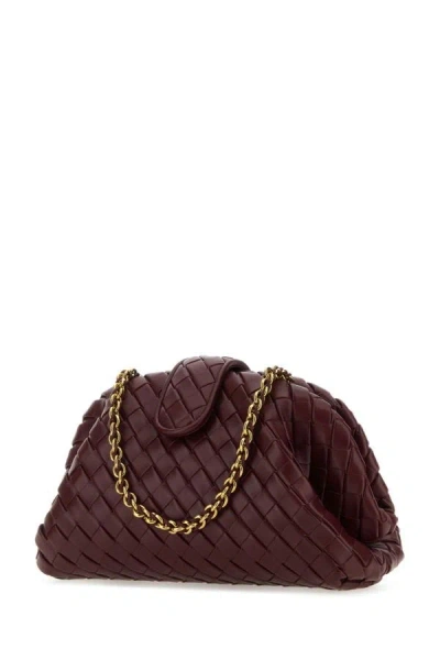 Shop Bottega Veneta Woman Grape Leather Teen Lauren 1980 Shoulder Bag In Purple