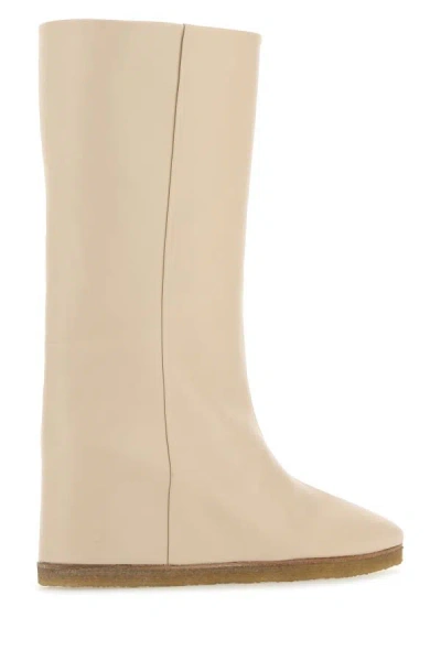 Shop Chloé Chloe Woman Sand Leather Moreen Boots In Brown