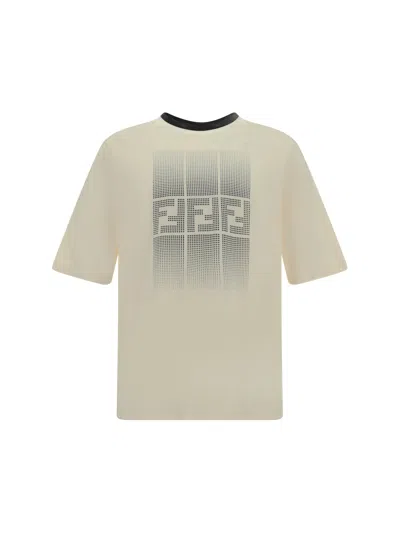 Shop Fendi Men T-shirt In Cream