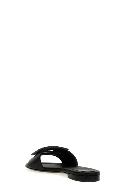 Shop Fendi Women 'baguette' Sandals In Black