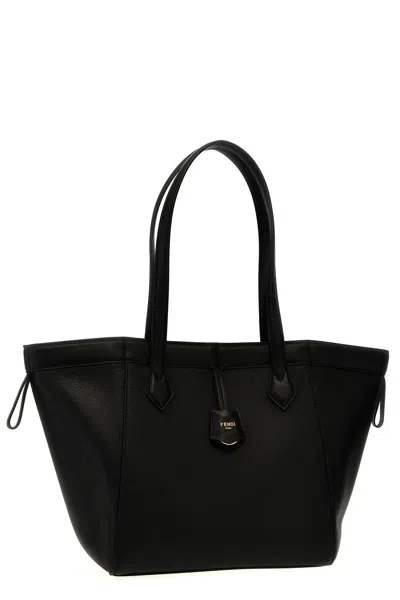Shop Fendi Women ' Origami Medium' Shopping Bag In Black