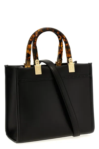 Shop Fendi Women ' Sunshine Small' Shopping Bag In Black