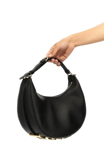 Shop Fendi Women 'graphy' Small Handbag In Black
