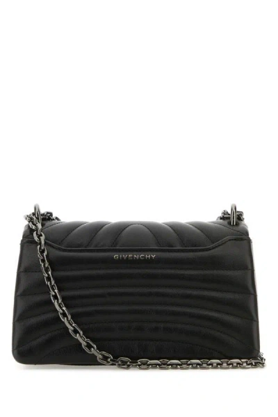 Shop Givenchy Woman Black Leather Small 4g Soft Shoulder Bag