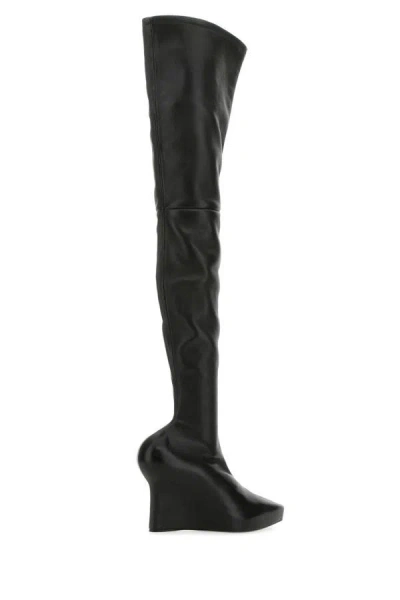 Shop Givenchy Woman Black Nappa Leather Show Boots