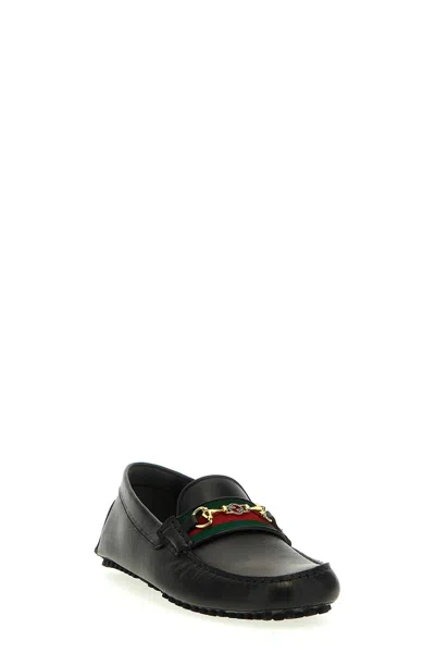 Shop Gucci Men 'ayrton' Loafers In Black