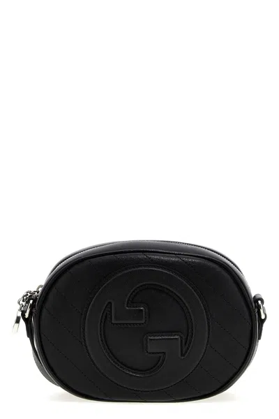 Shop Gucci Women 'blondie' Crossbody Bag In Black