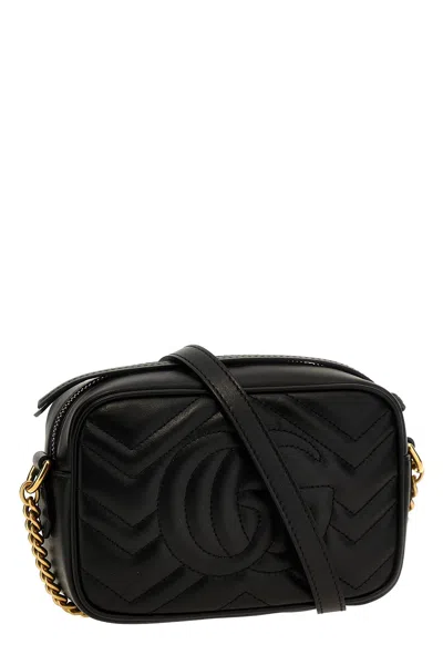 Shop Gucci Women 'gg Marmont 2.0' Crossbody Bag In Black