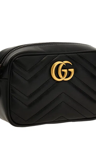 Shop Gucci Women 'gg Marmont 2.0' Crossbody Bag In Black