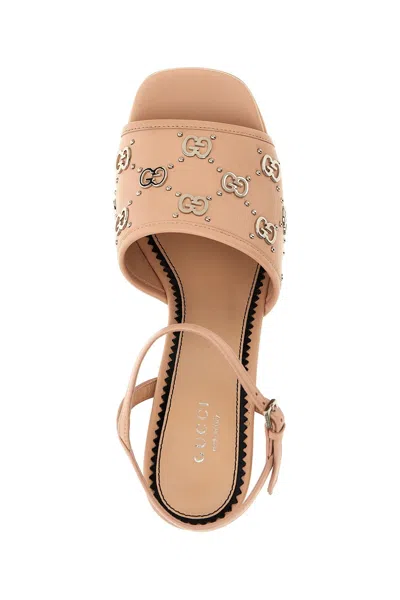 Shop Gucci Women 'gg' Sandals In Pink