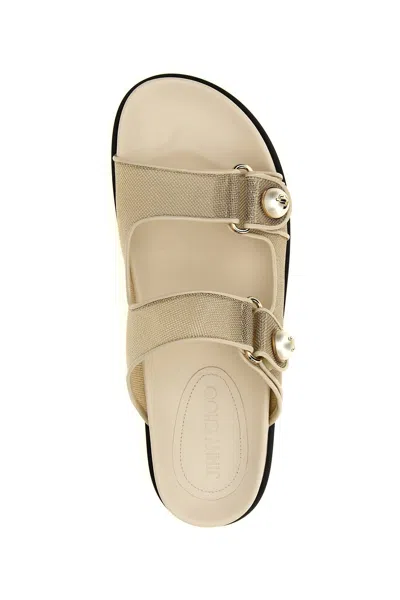Shop Jimmy Choo Women 'fayence' Sandals In White