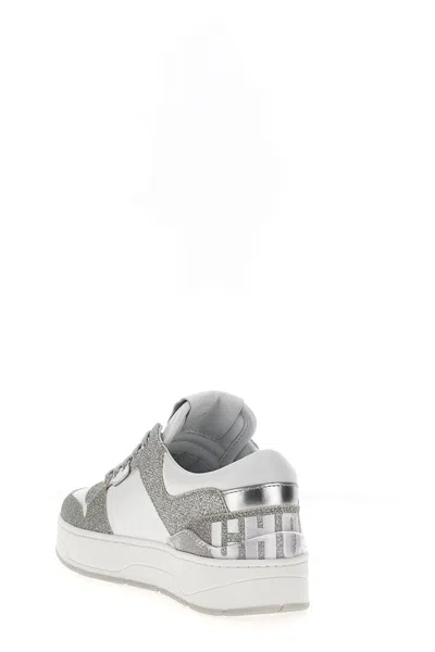 Shop Jimmy Choo Women Florence Sneakers In Silver
