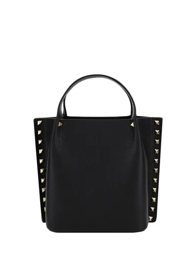 Shop Valentino Garavani Women  Garavani Rockstud Shoulder Bag In Black