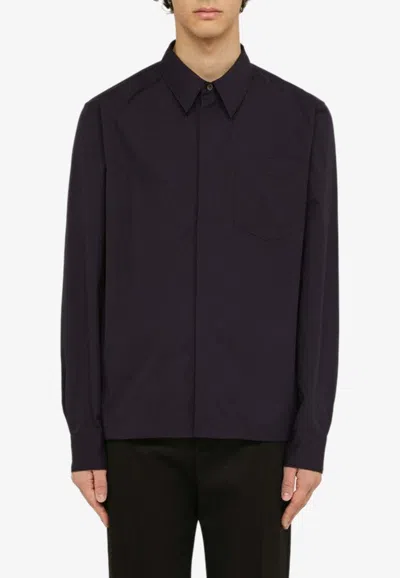 Shop Dries Van Noten Calander Long-sleeved Shirt In Black