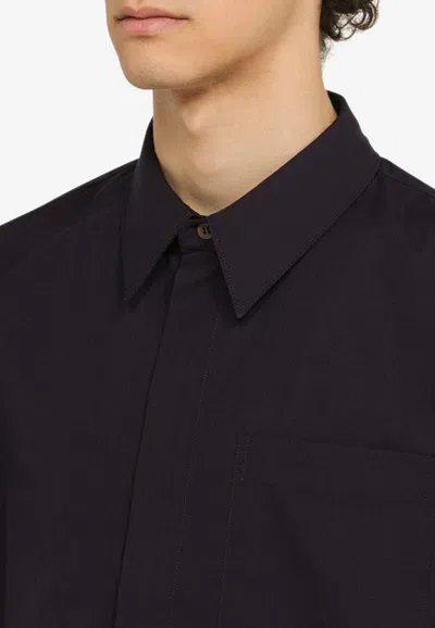 Shop Dries Van Noten Calander Long-sleeved Shirt In Black