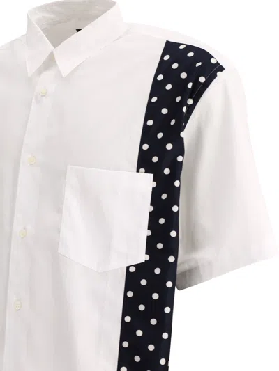 Shop Comme Des Garçons Homme Deux Comme Des Garçons Homme Shirt With Polka Dots Inserts