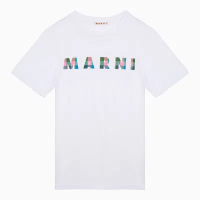 Shop Marni White Cotton T Shirt With Logo