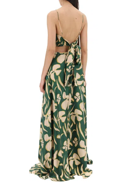 Shop Raquel Diniz Long Silk Bali Dress In 8