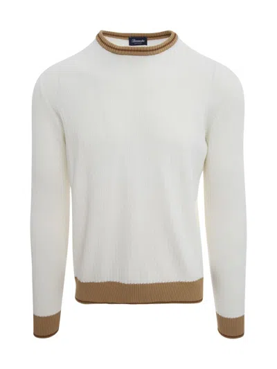 Shop Drumohr Ribbed Sweater Clothing In White